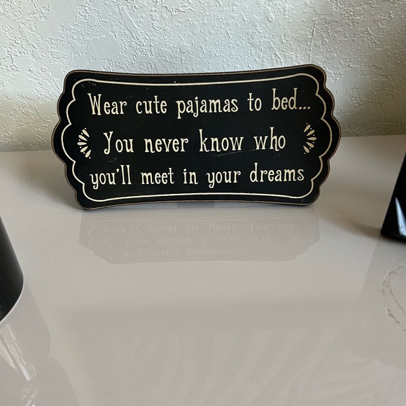 Accents Wear Cute Pajamas To Bed Sign Frame Wall Decor Poshmark